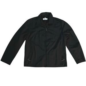 Calvin Klein Men’s Size L Windbreaker Jacket Zip Front Black